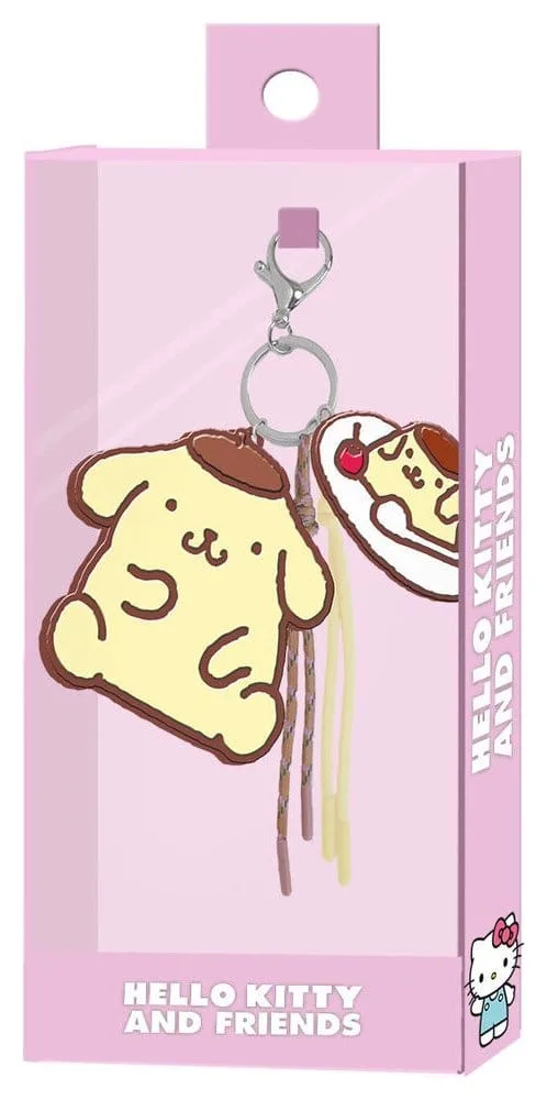 Sanrio Charm Keyring – Pompompurin Face
