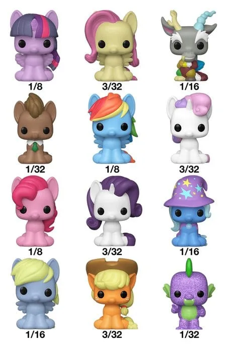My Little Pony Bitty Pop Figure Display – 32 Figures 2.5 cm 3
