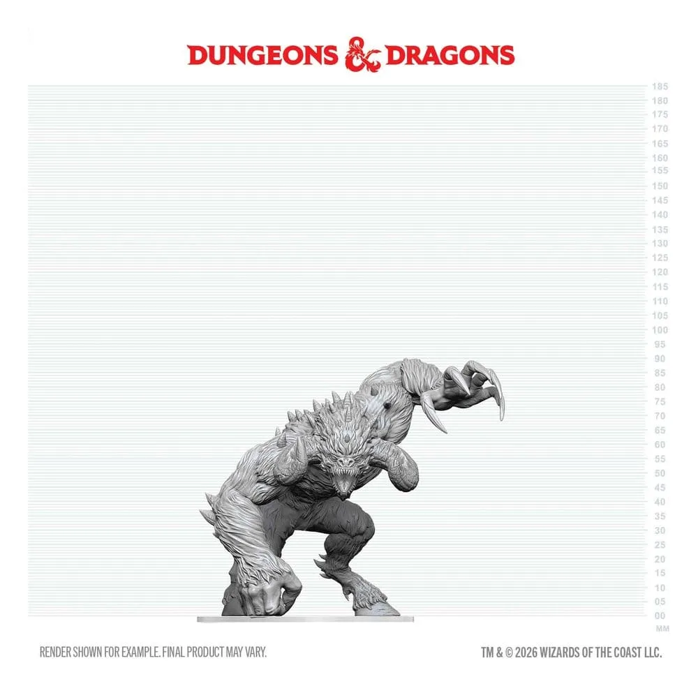 Dungeons & Dragons Unpainted Miniature – Goristro 15 cm