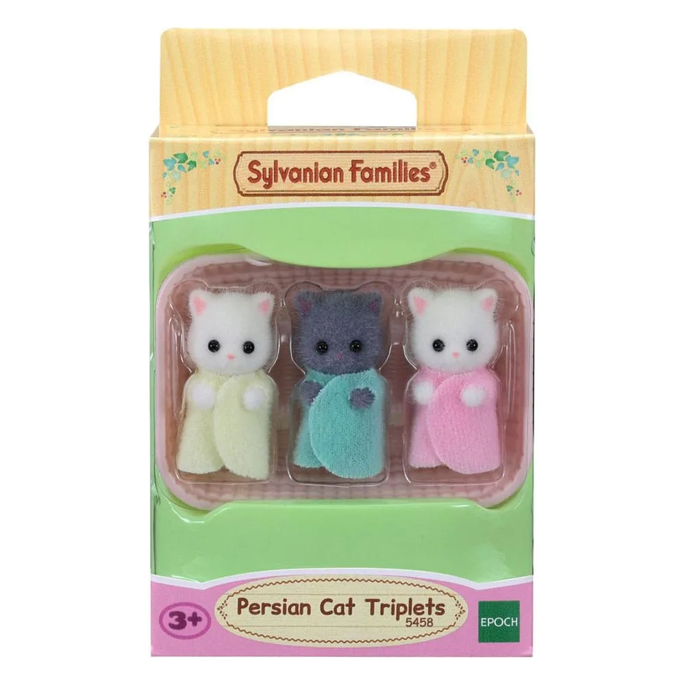 Sylvanian Families Mini Figures – Persian Cat Triplets 2 cm