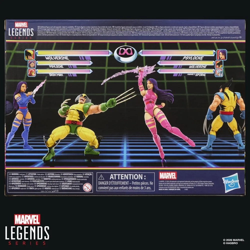 Marvel Action Figures – Legends Wolverine and Psylocke 2-Pack 15.2 cm 12