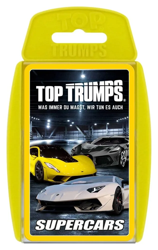Super Cars Card Game – Top Trumps German Edition