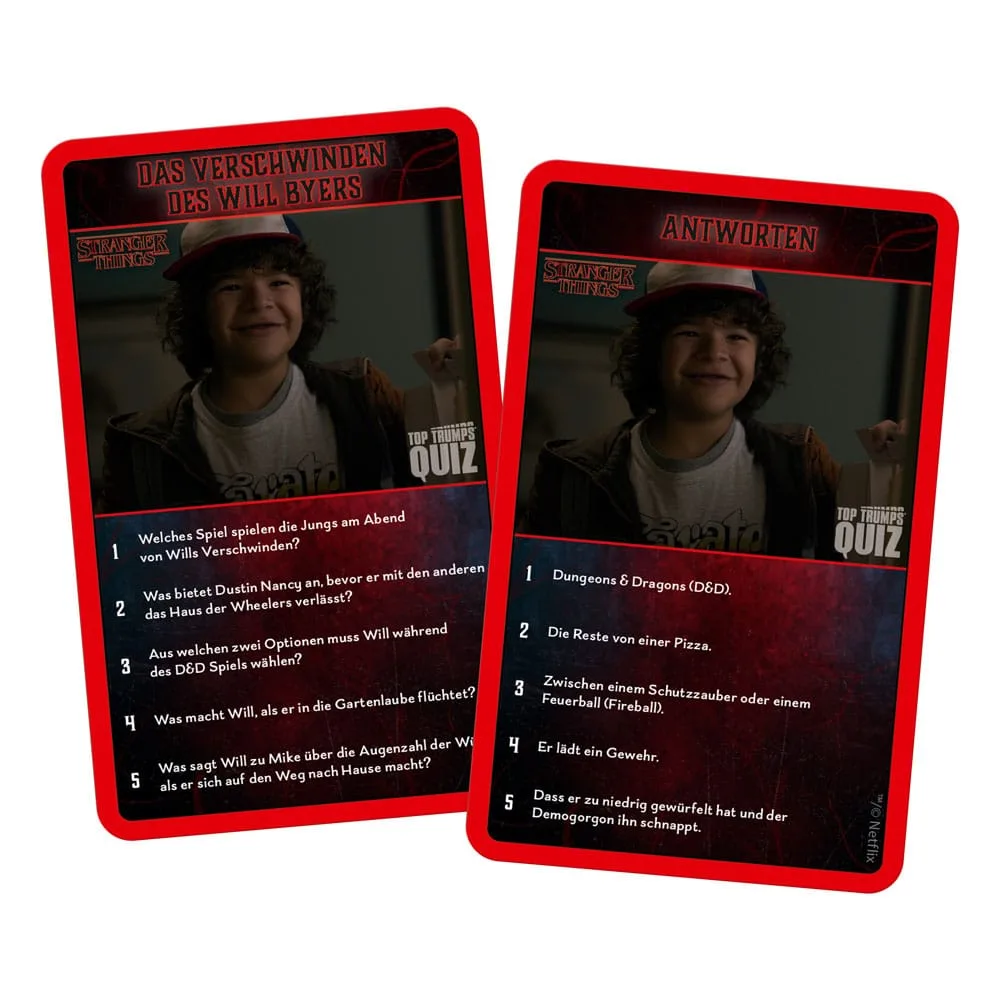 Stranger Things Card Game – Top Trumps Quiz German Edition 8