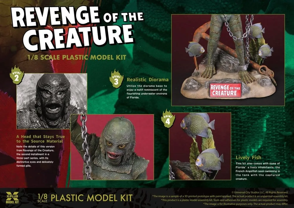 Revenge of the Creature Modellbausatz – Aquarium 1:8 28 cm 8
