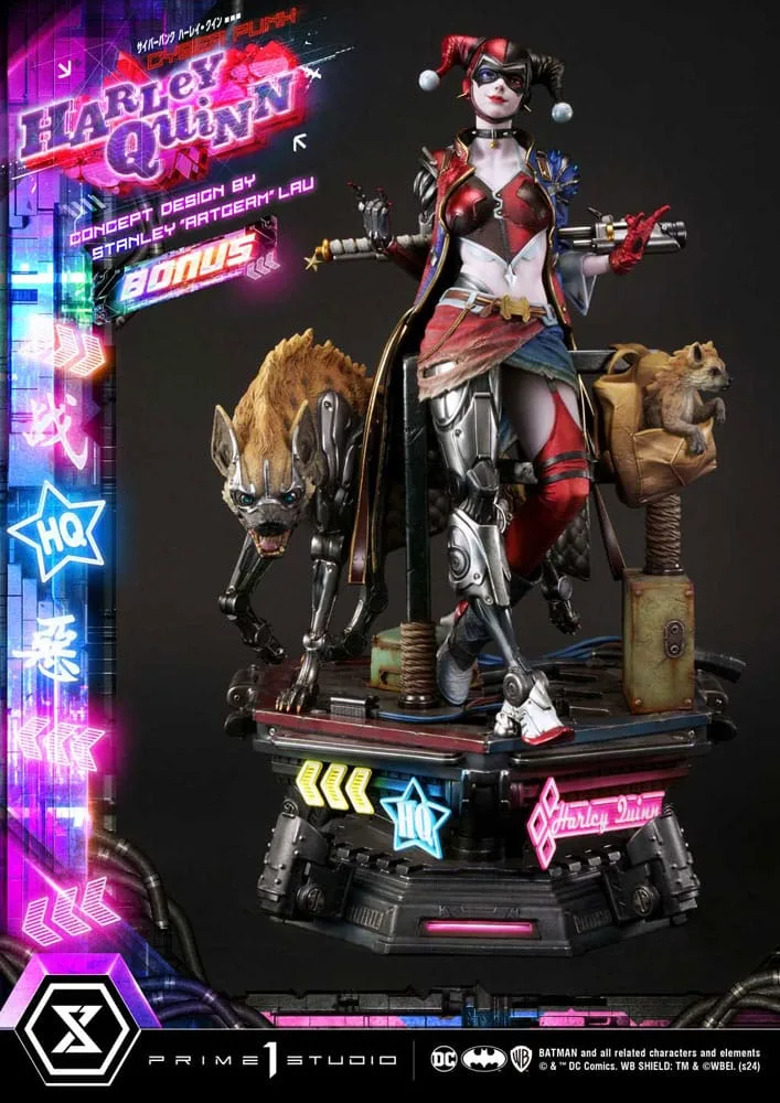 Batman Statue – Cyberpunk Harley Quinn Deluxe Bonus 60 cm
