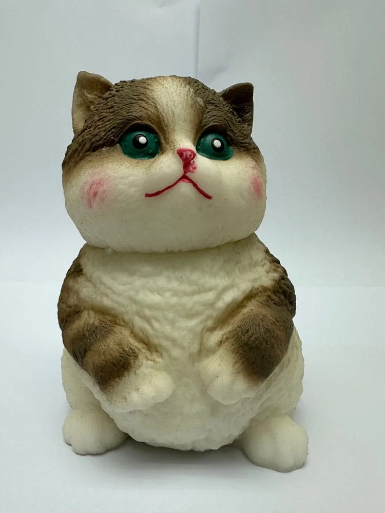 Fun Maker Squishy Fidget Toy – Dark Brown Cat 11 x 16 cm 5