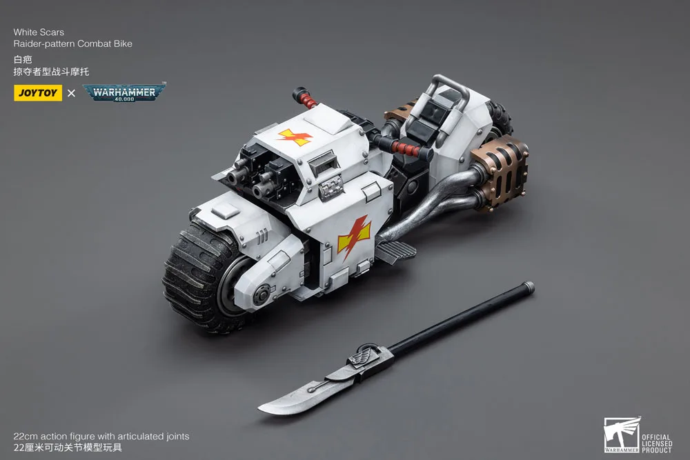 Warhammer 40K Vehicle – White Scars Raider Combat Bike 22 cm 19