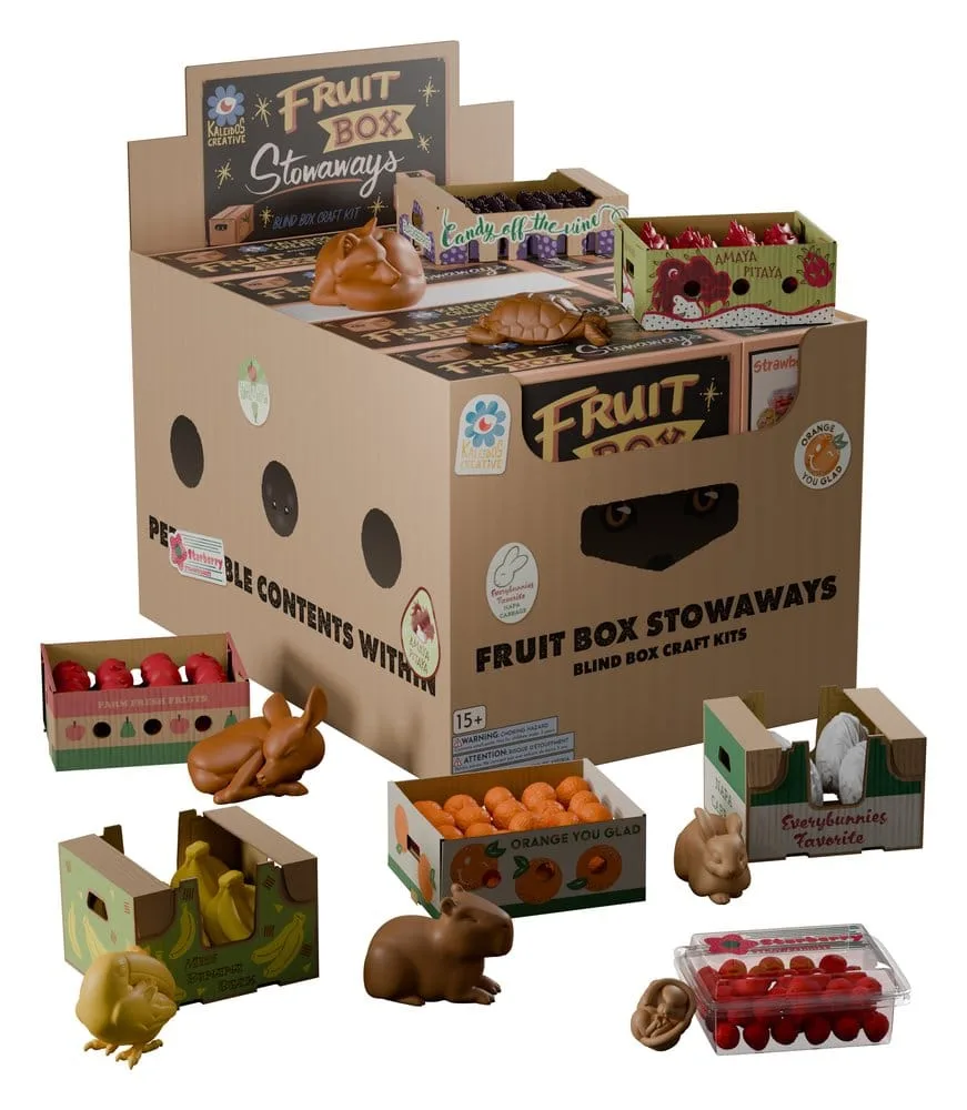 Fruit Box Stowaways DIY Craft Kit – 6 Blind Box Display 4