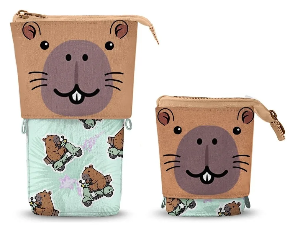 Oh My Pop Pencil Case – Green Capybara 17 cm