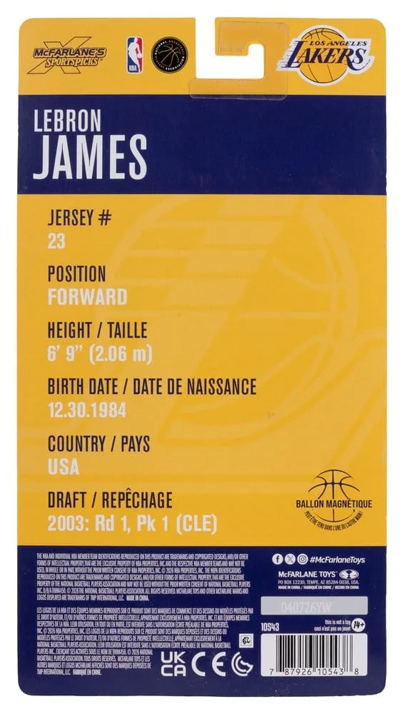 NBA Action Figure – LeBron James Lakers SportsPicks 16 cm 8