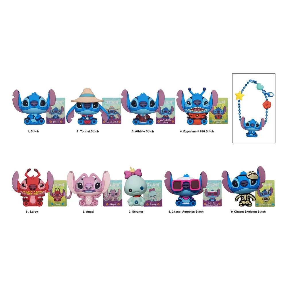 Lilo & Stitch Bag Clips – 3D Stitch Charm Display of 24
