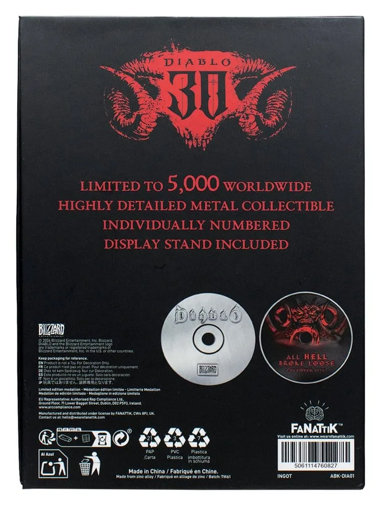 Diablo CD-ROM Replica – 30th Anniversary Limited Edition 11 cm 9