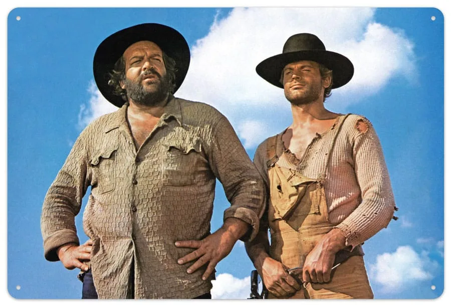 Bud Spencer & Terence Hill Tin Sign – Blue Sky 20 x 30 cm
