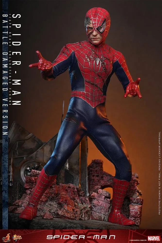 Spider-Man Action Figure – Battle Damaged 1/6 Scale 30 cm 7