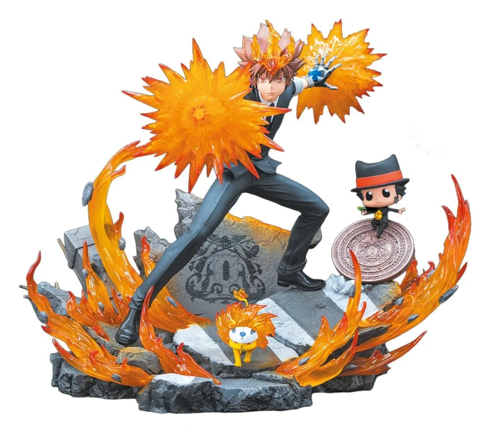 Reborn Statue – Tsuna, Reborn & Natsu 37 cm