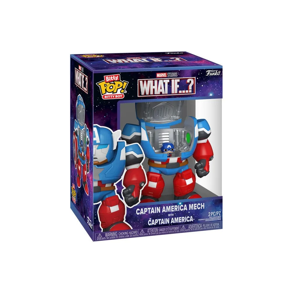 Marvel Vinyl Figures – Bitty POP Bots Captain America Mech 5