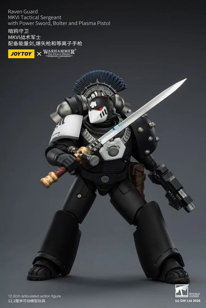 Warhammer 40,000 Figure – Raven Guard MkVI Sergeant 12.3 cm 6