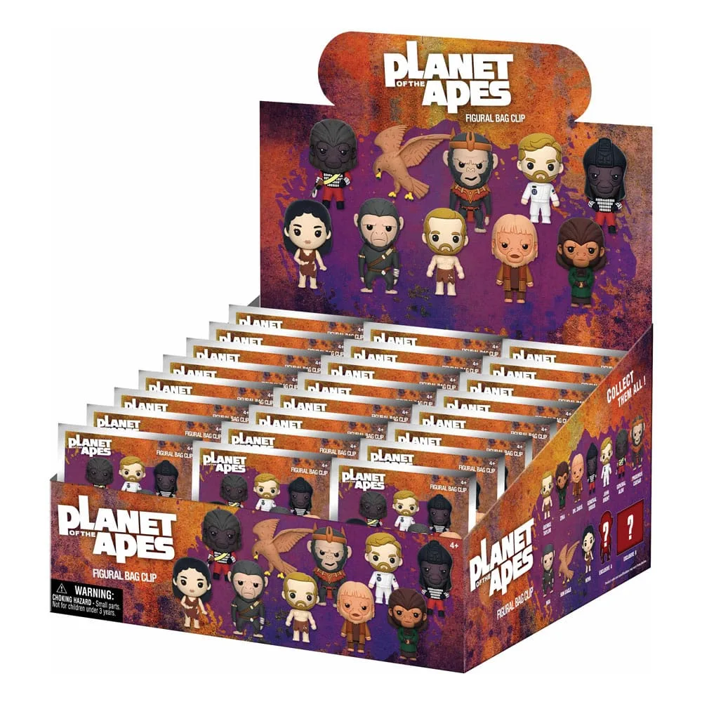 Planet of the Apes Bag Clips – Series 1 Display of 24
