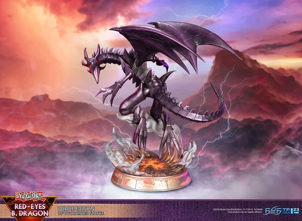 Yu-Gi-Oh Statue – Red-Eyes B. Dragon Purple 33 cm 14